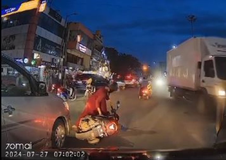 ತಾನೆ ತಪ್ಪು ಮಾಡಿ ಕಾರು ಚಾಲಕನಿಗೆ ಅವಾಜ್ ಹಾಕಿದ ಮಹಿಳೆ!