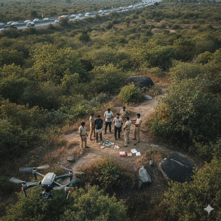 ಖಾರದ ಪುಡಿ ಎರಚಿ ಚಿನ್ನದಂಗಡಿ ಲೂಟಿ: ಡ್ರೋನ್ ಮೂಲಕ ಕಾರ್ಯಾಚರಣೆ ನಡೆಸಿ ಅಂತರ್ ರಾಜ್ಯ ದರೋಡೆಕೋರರ ಬಂಧನ!
