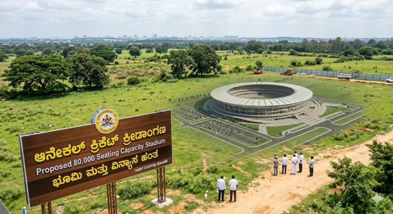 ಬೆಂಗಳೂರಿನ ಆನೇಕಲ್‌ನಲ್ಲಿ ವಿಶ್ವದರ್ಜೆಯ ಬೃಹತ್ ಕ್ರಿಕೆಟ್ ಸ್ಟೇಡಿಯಂ: 80,000 ಆಸನ ಸಾಮರ್ಥ್ಯದ ಕ್ರೀಡಾಂಗಣಕ್ಕೆ ಸಿಎಂ ಸಿದ್ದರಾಮಯ್ಯ ಘೋಷಣೆ!